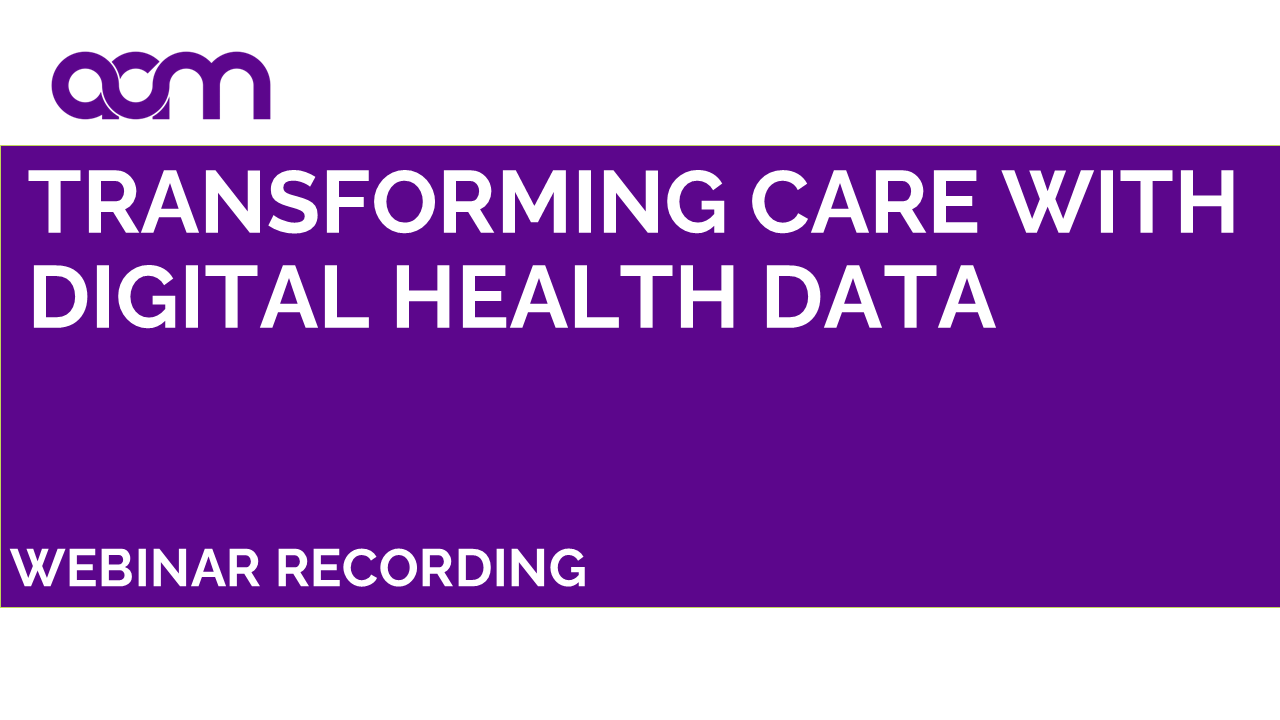 Transforming care with digital health data