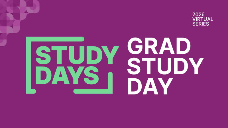 Grad Study Day - Afternoon Session