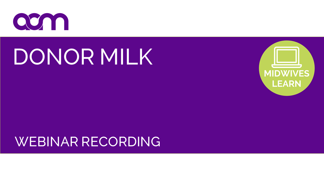 Donor Milk Online Panel