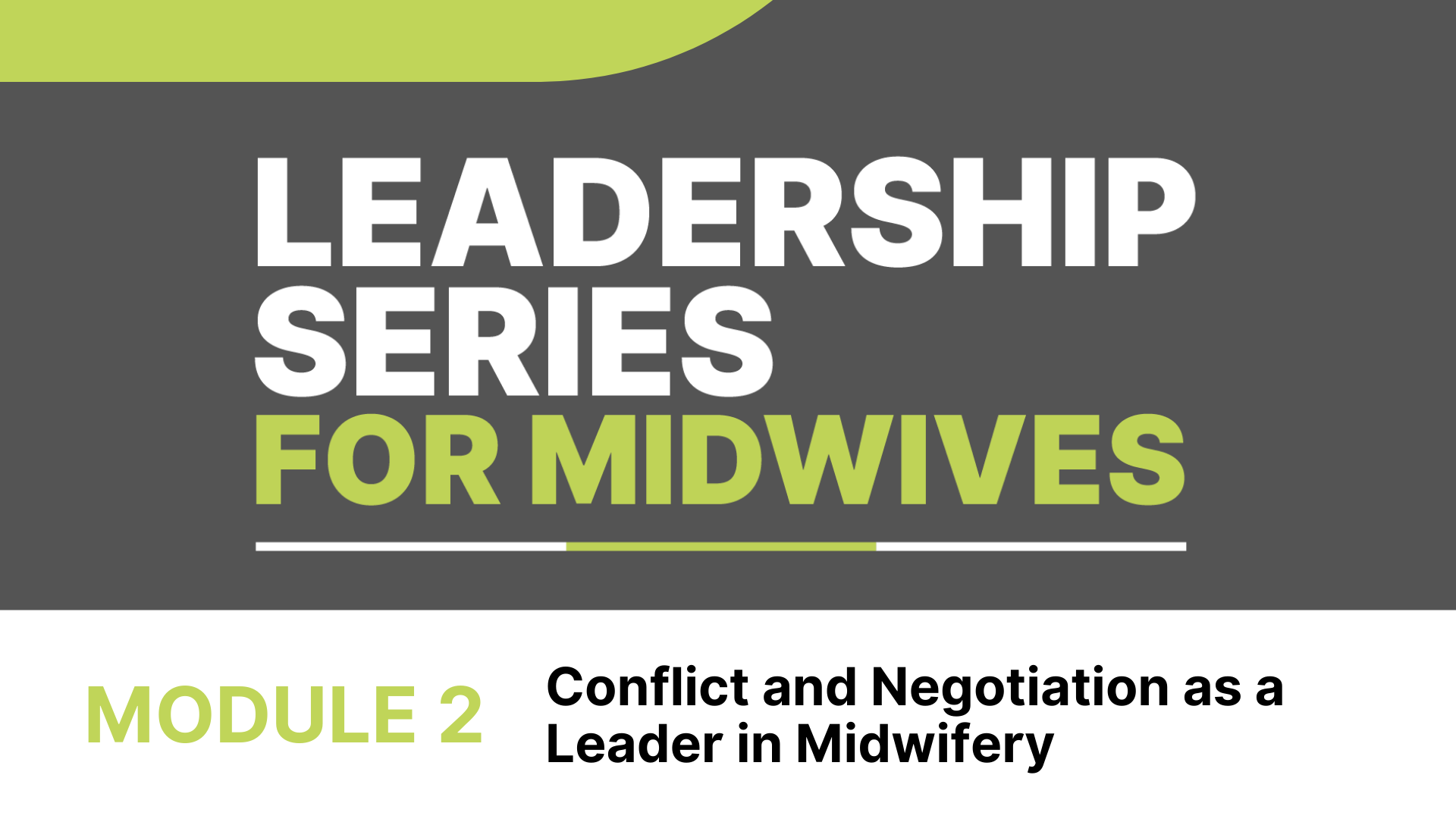 Leadership Series - Module 2