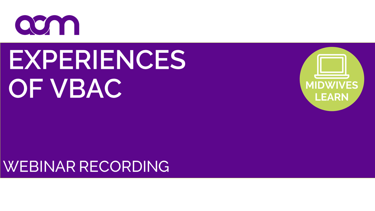 Experiences of VBAC Panel