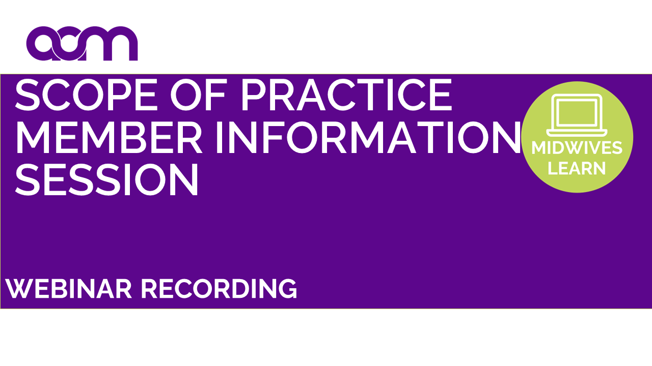 Scope of practice member information session